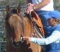 Samantha Harvey teaching a student on horseback